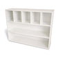 Whitney White Cubby and Shelf Cabinet
