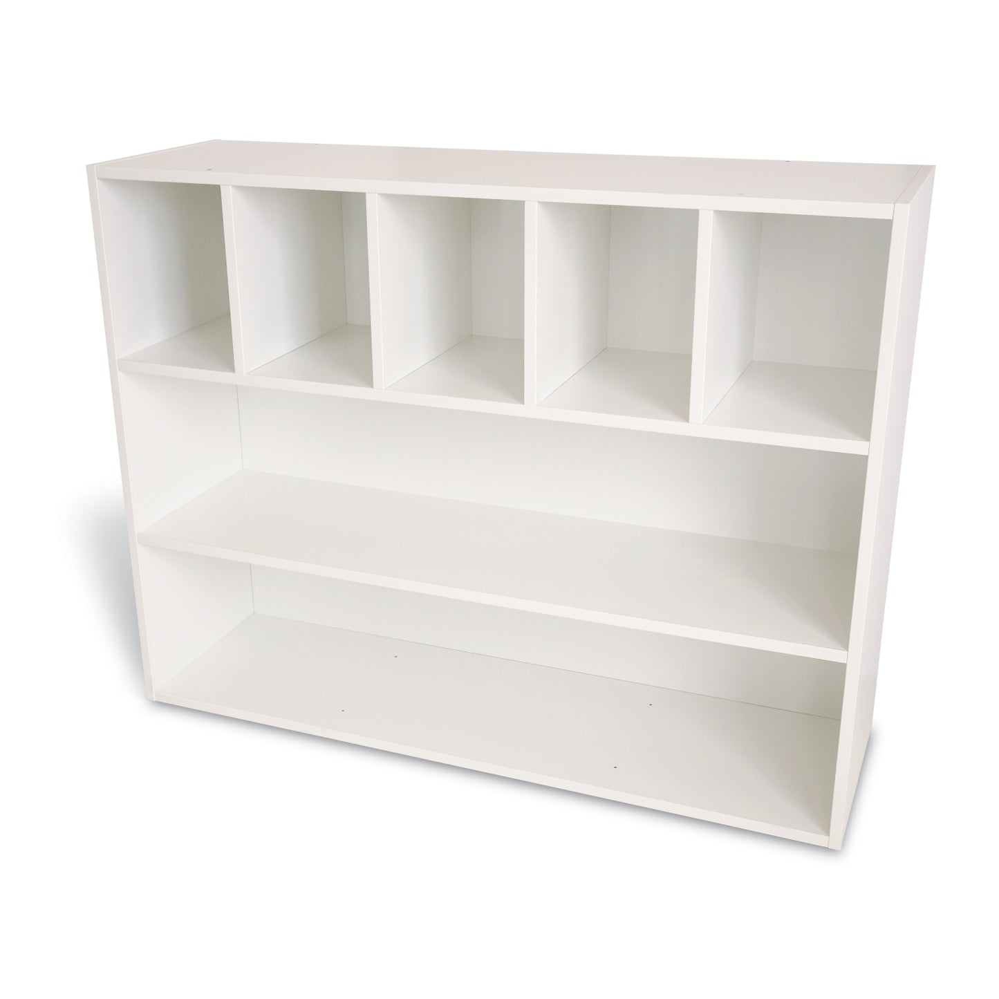 Whitney White Cubby and Shelf Cabinet