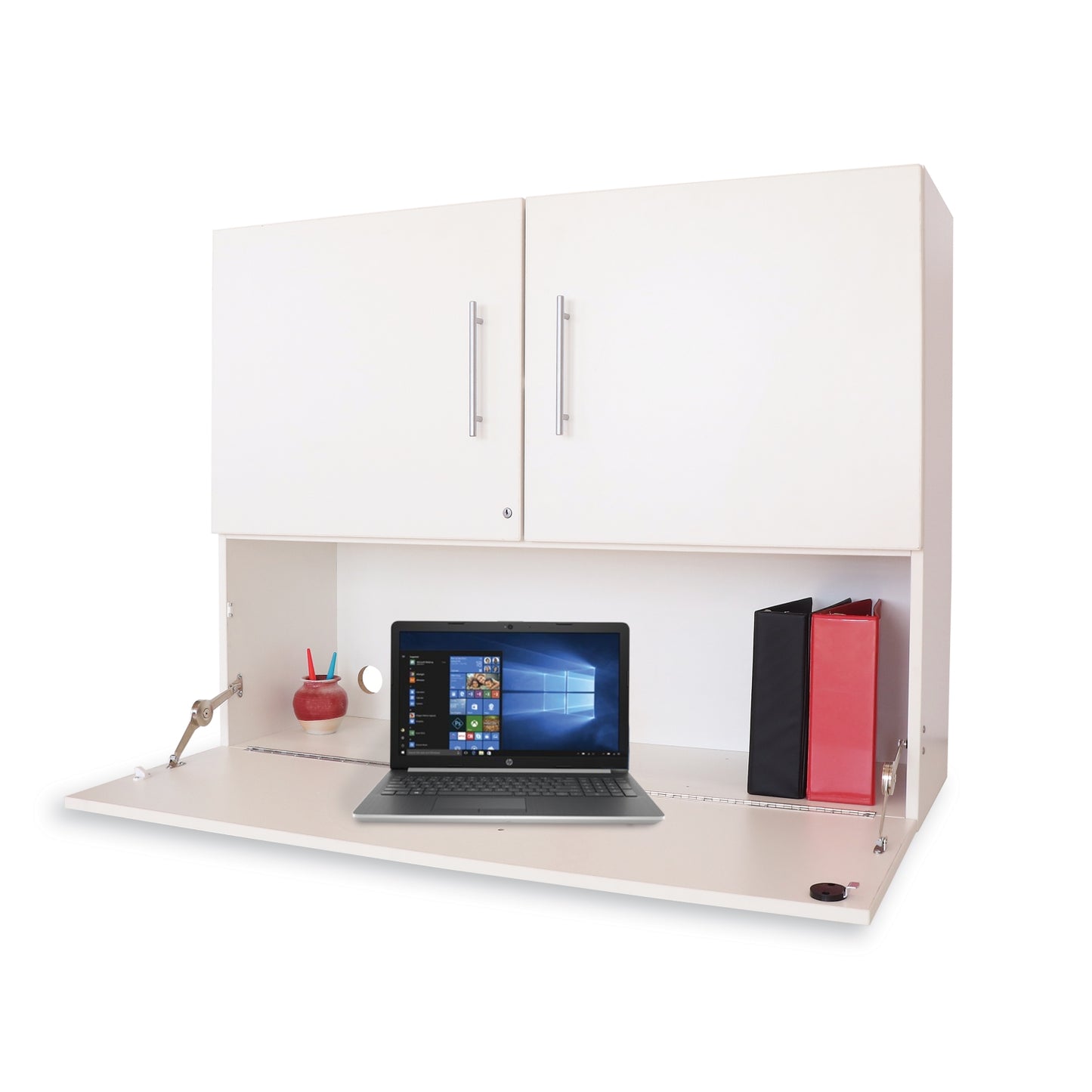 Whitney White Workstation Cabinet