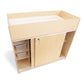 EZ Clean Birch Changing Cabinet With Trays
