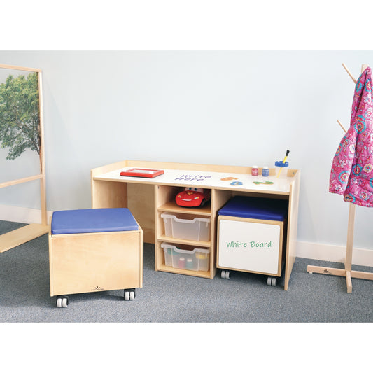 Stem Activity Desk and Mobile Bin Set