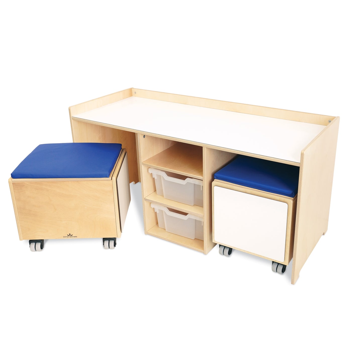 Stem Activity Desk and Mobile Bin Set