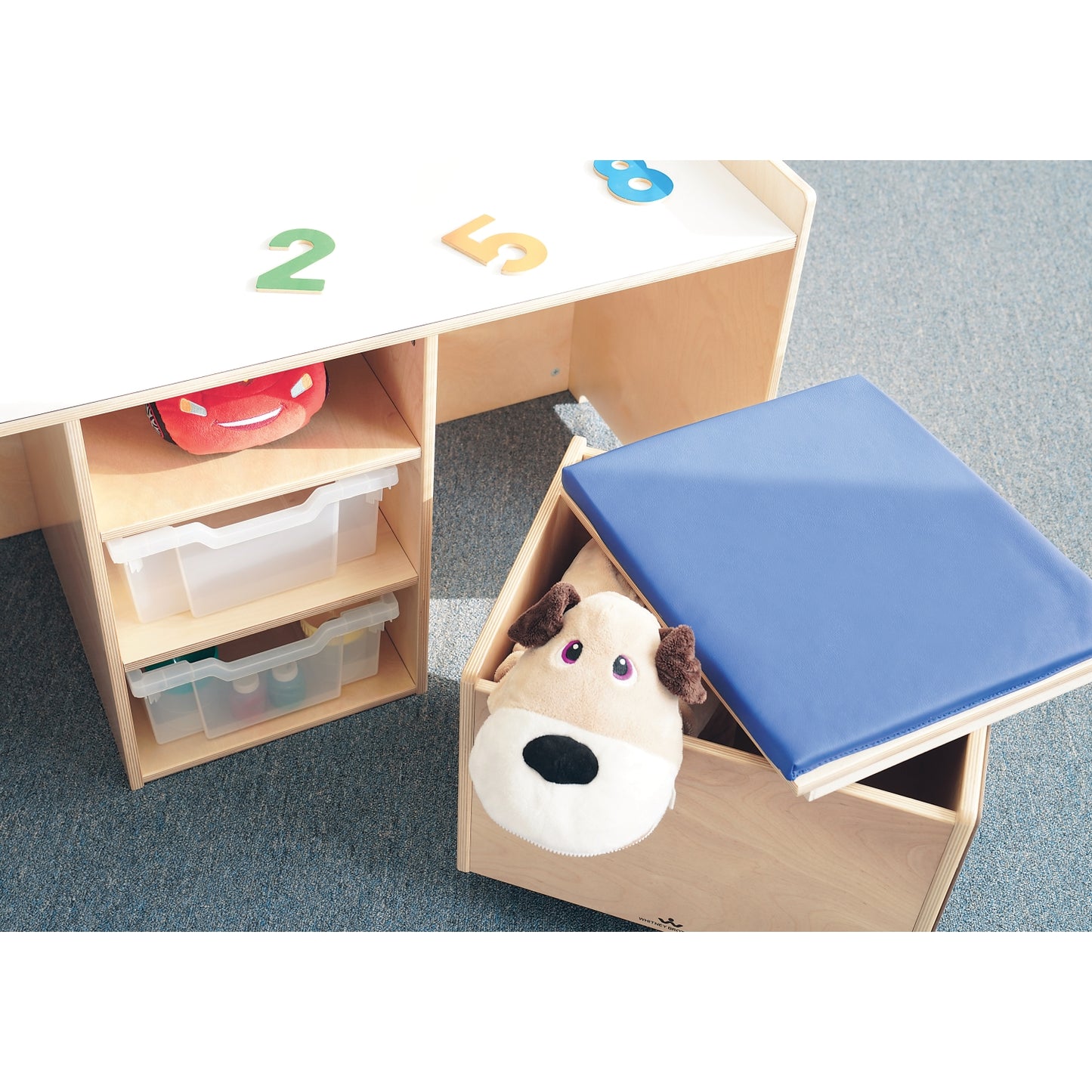 Stem Activity Desk and Mobile Bin Set