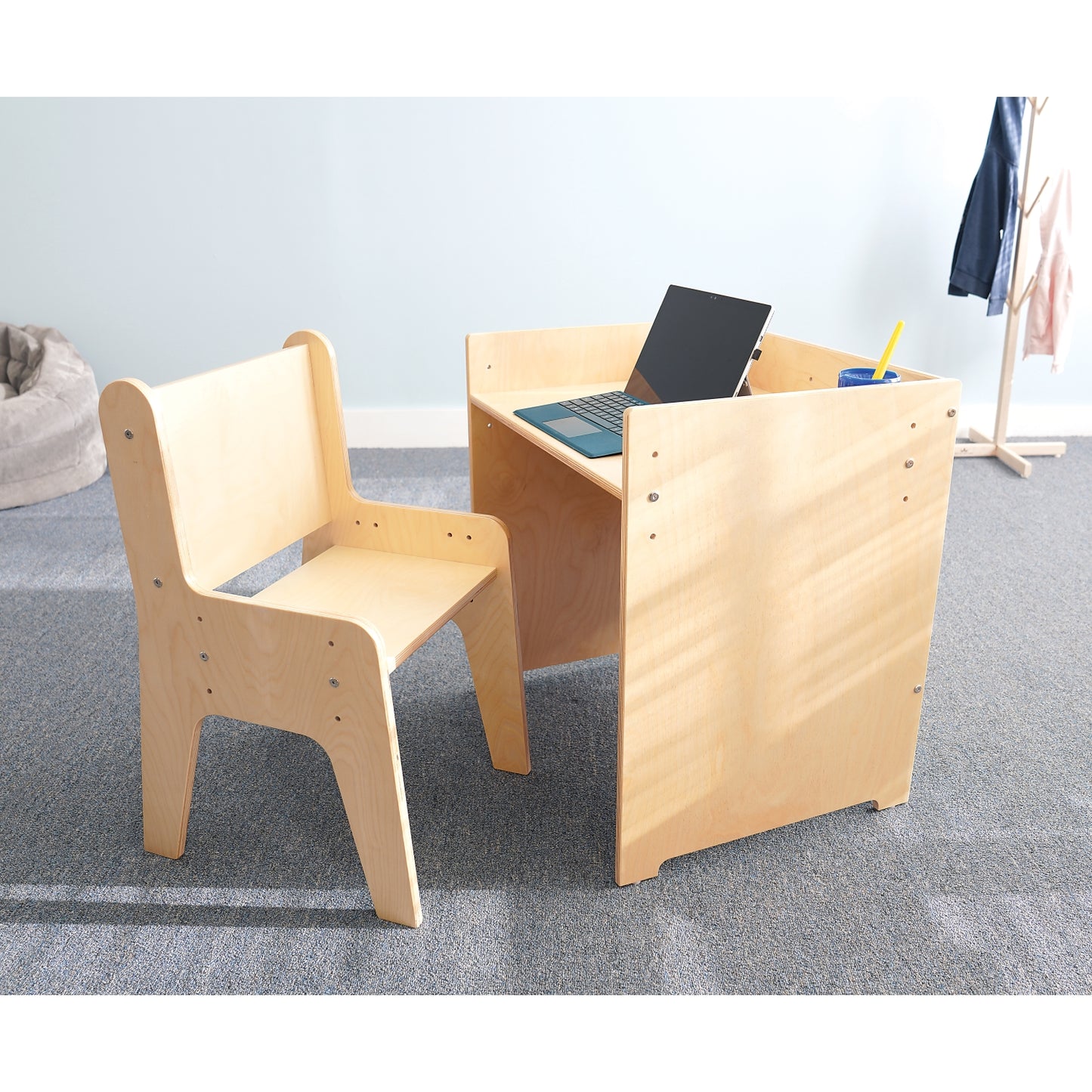 Adjustable Economy Desk and Chair Set