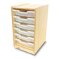 Clear Tray Single Column Storage Cabinet