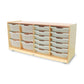 Clear Tray Quad Column Storage Cabinet