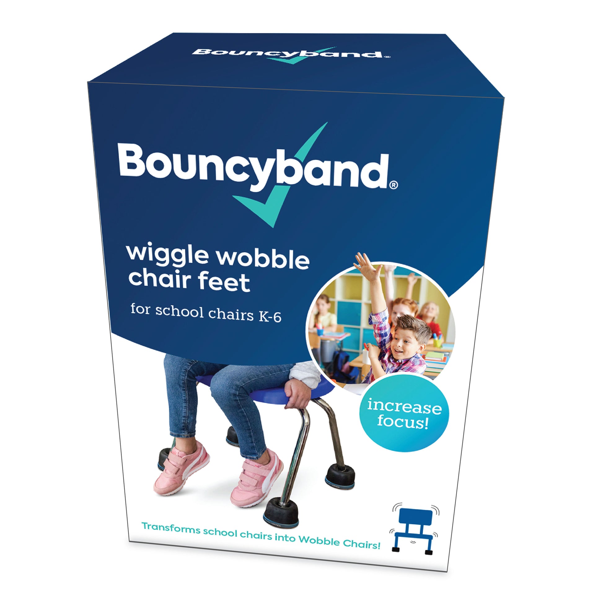 Bouncyband Portable Wiggle Seat, Blue