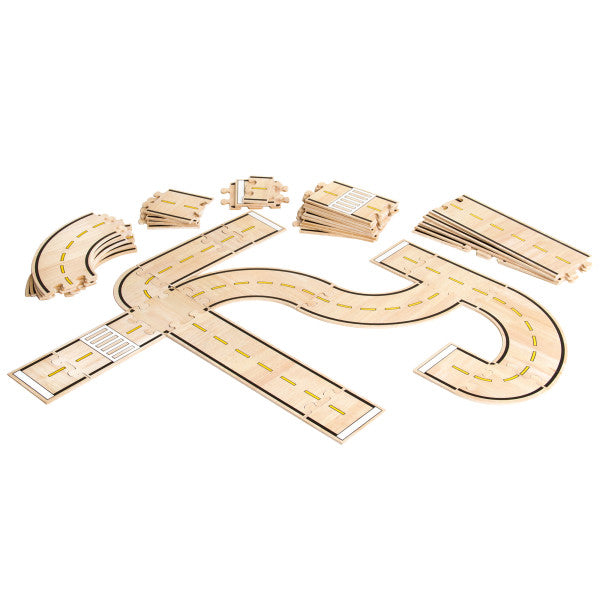 Double-Sided Roadway System 42 Piece Set