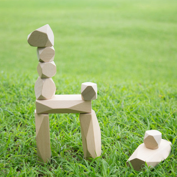 Wood Stackers Standing Stones