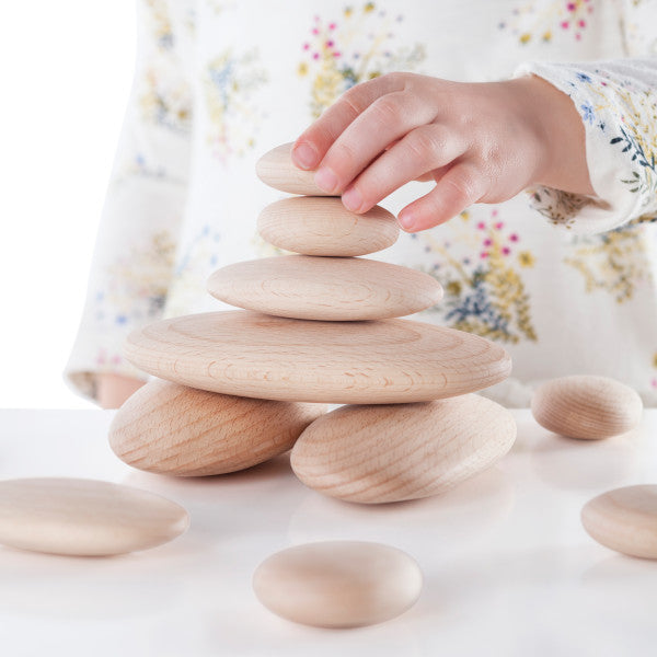 Wood Stackers River Stones