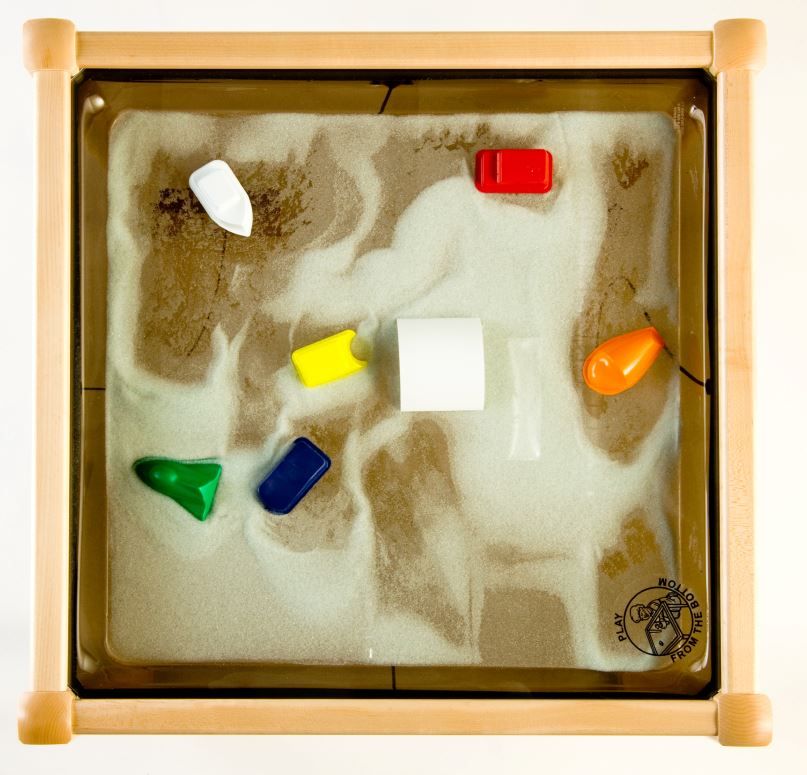 Colors & Shapes Square Magnetic Sand Activity Table