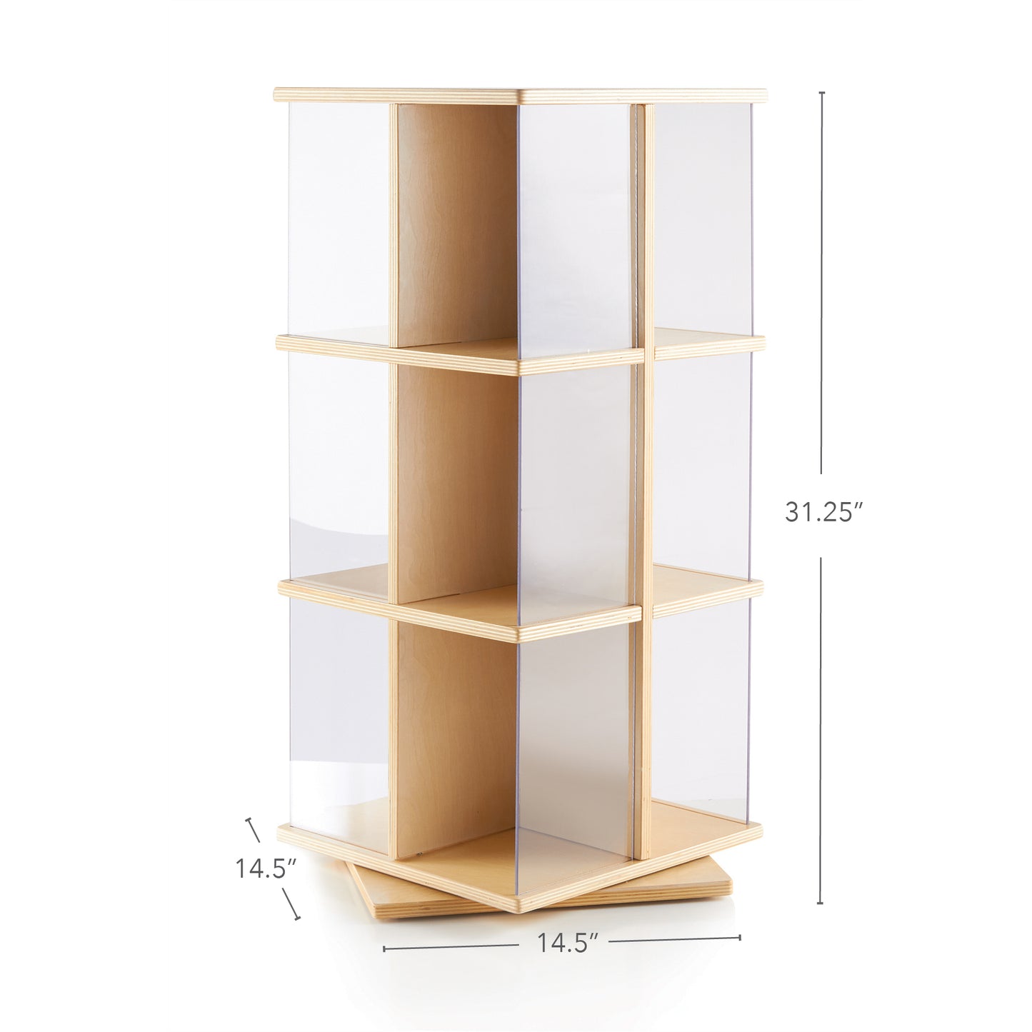 Rotating 3 Tier Book Display